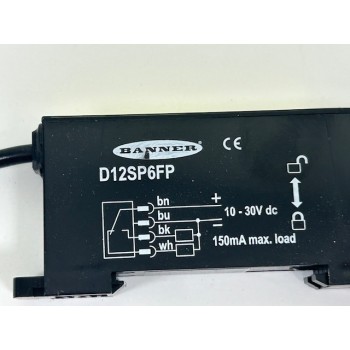 BANNER D12SP6FP Sensor